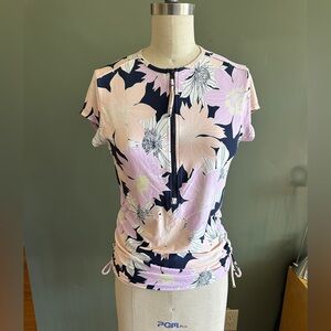 Carve Designs Floral Cruz Rashguard Size Small